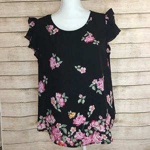 Floral Chiffon Top